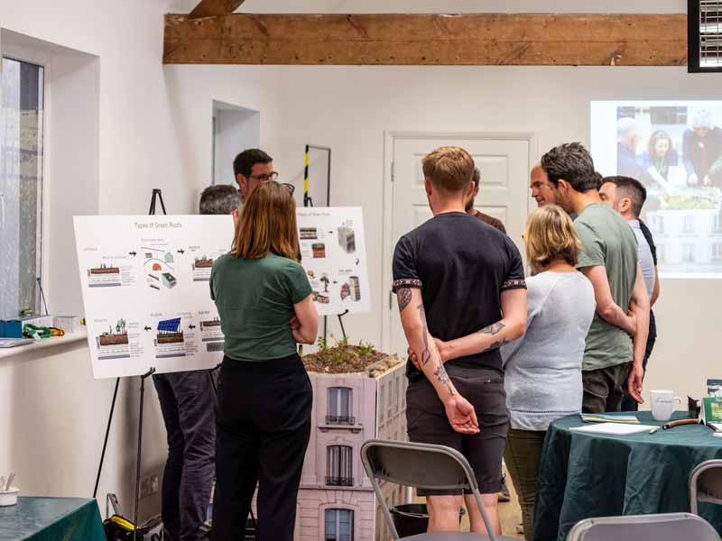 Green roof training with Chris Bridgman