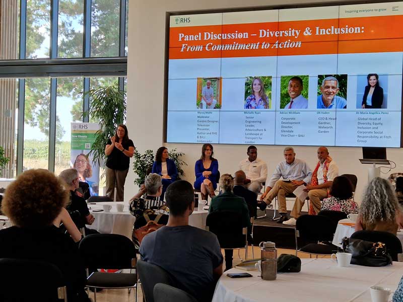 expert panel at an equality, diversity and inclusivity meeting